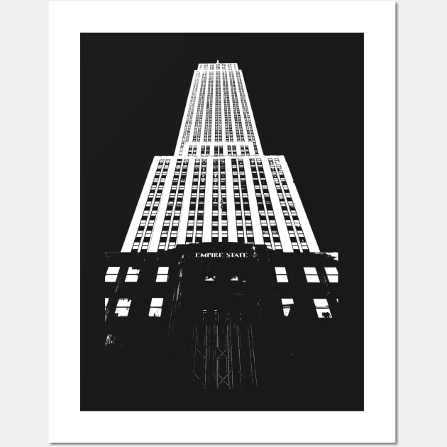 Empire State Wall Art by NYCTshirts